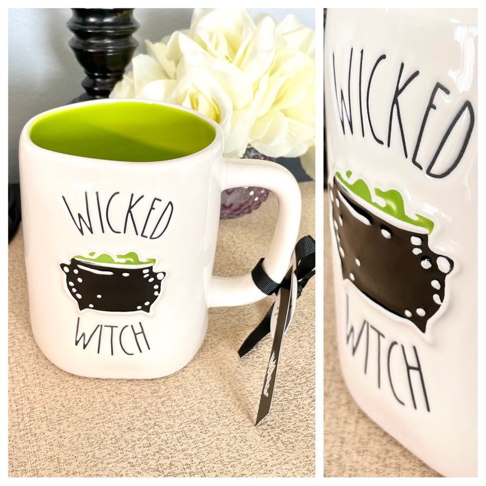 NWT Rae Dunn 3D WICKED WITCH 🧙🏻‍♀️ CAULDRON Ceramic Mug
